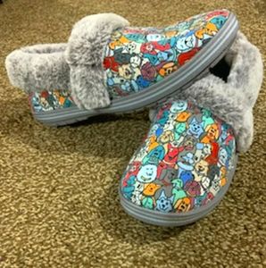 Sketchers Bobs Slippers Rover Print